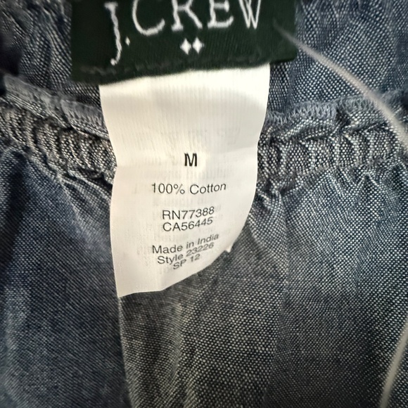 J. Crew Factory Chambray Cap Sleeve Top Size M NWT - Picture 9 of 10